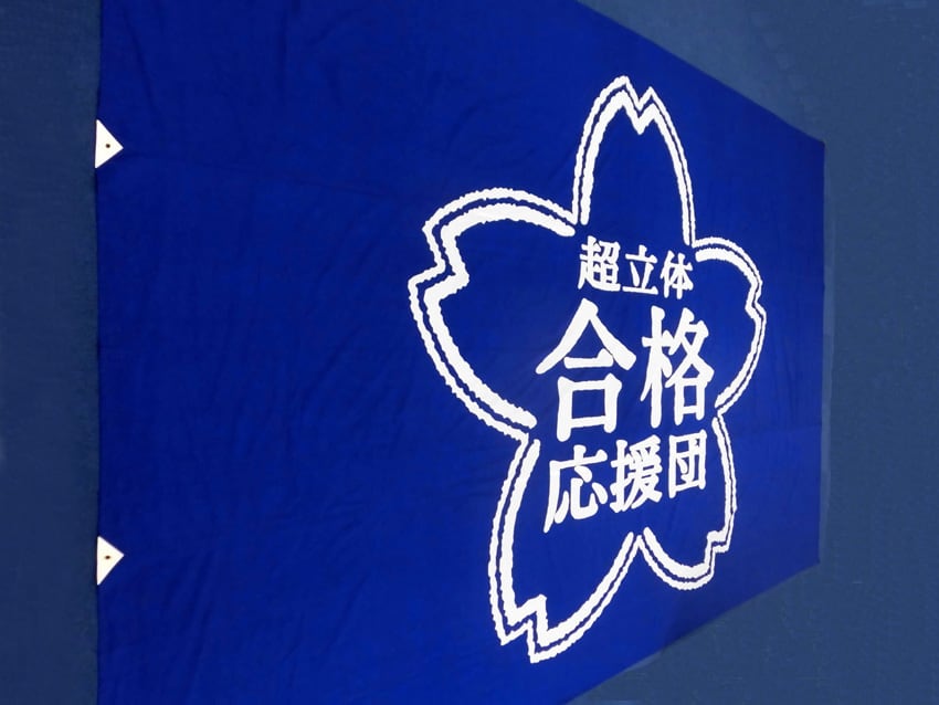 超立体合格応援団団旗