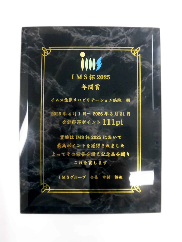 IMS杯表彰楯